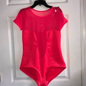 Hot pink bodysuit